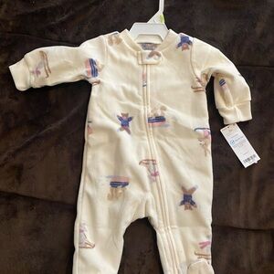 NWT Carters Fleece Footie